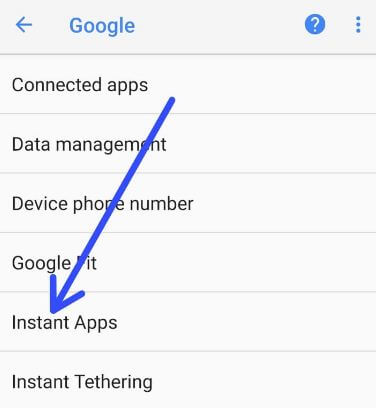 Android Oreo 휴대 전화에서 인스턴트 앱 사용