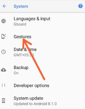 Android 8.1 Oreo에서 제스처를 사용하는 방법