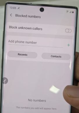 Galaxy Note 10 Plus에서 번호를 차단하는 방법