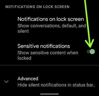 Pixel 4a 잠금 화면에서 민감한 알림을 숨기는 방법