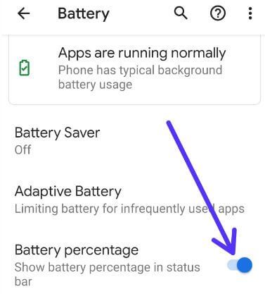 Google Pixel 3a 및 Pixel 3a XL에서 배터리 백분율을 표시하는 방법