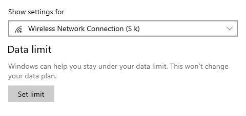 Windows 10에서 데이터 제한을 설정하는 방법