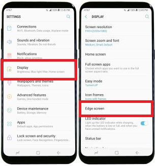 Galaxy S8 Edge Screen 사용 방법
